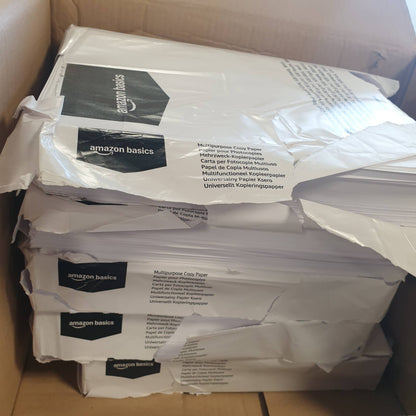 273474 - AMAZON BASICS Letër printeri DIN A4, 80 g/m², 2500 fletë, 5 pako me 500, e bardhë