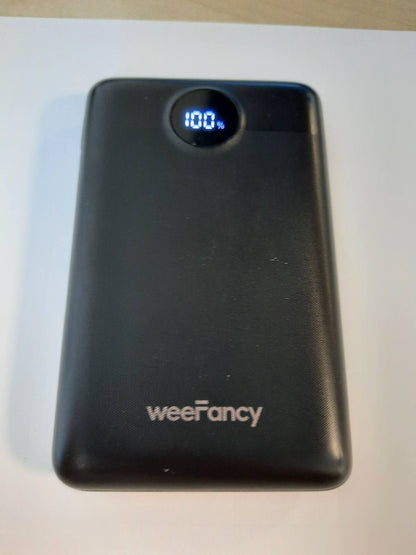 273506 - WEEFANCY Mini Bateri e jashtme 10000 mAh, Power Bank me karikim të shpejtë 22.5W, 2 kabllo të integruara, dalje USB-C, ultra i hollë dhe i lehtë për iPhone/Samsung/Tabletë