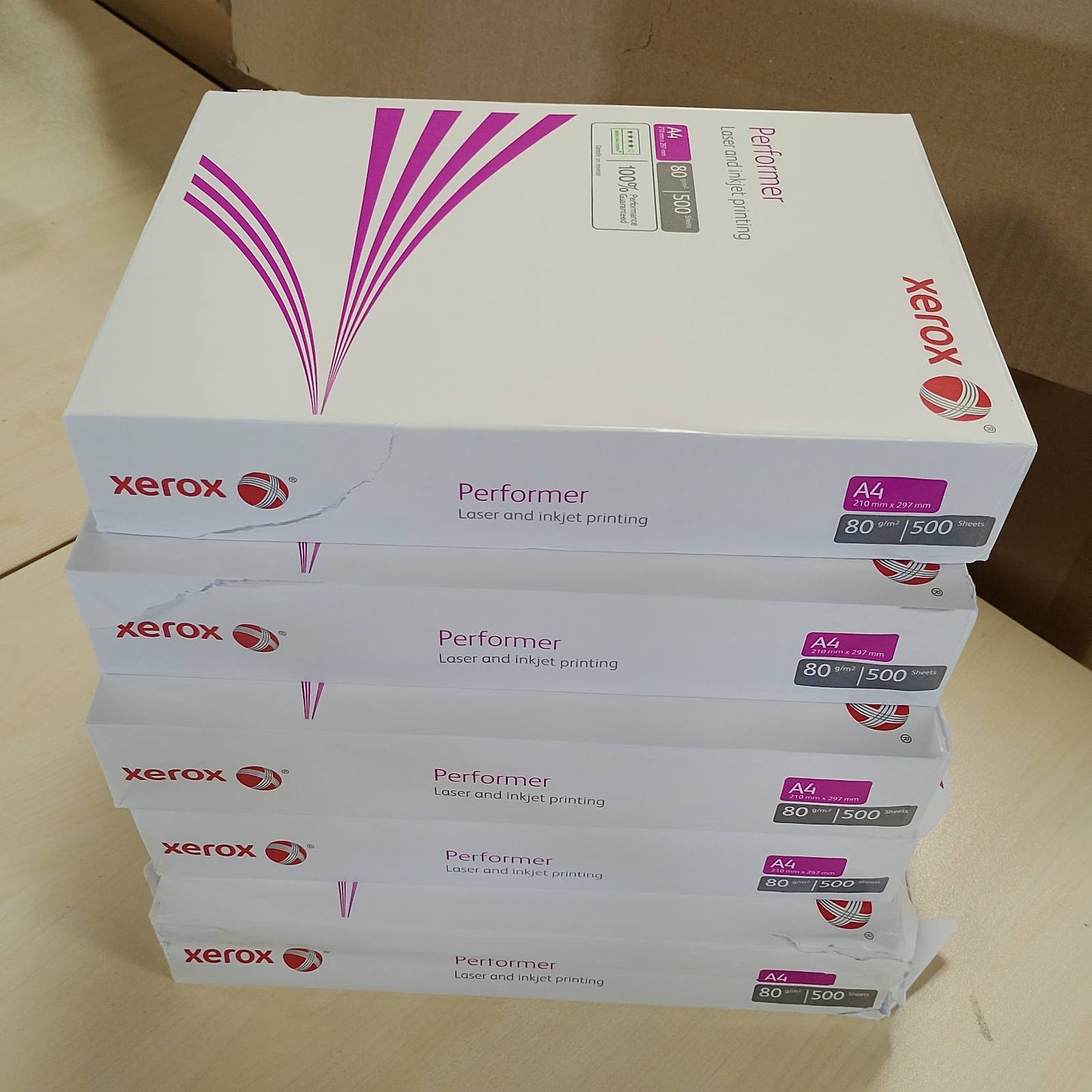 273530 - XEROX Letër Shumëfunksionale Performer, 80 g/m², A4, 1 kuti, 5 pako, 2500 fletë, 003R90649, e bardhë