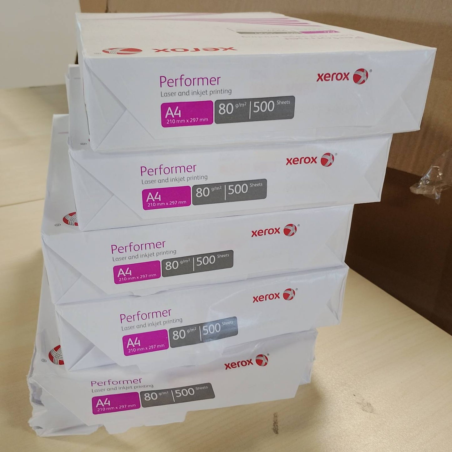 273530 - XEROX Letër Shumëfunksionale Performer, 80 g/m², A4, 1 kuti, 5 pako, 2500 fletë, 003R90649, e bardhë