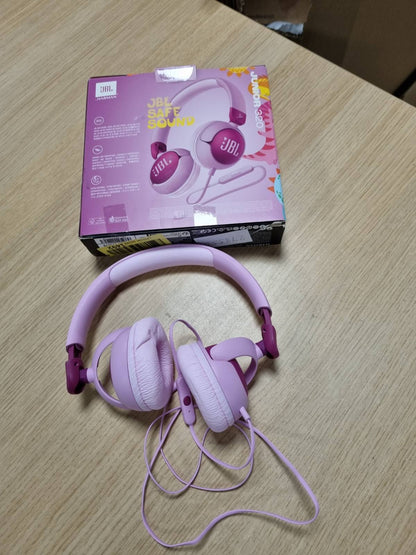 273555 - JBL JUNIOR 320, Kufje për fëmijë me mikrofon të integruar dhe me kabllo, JBL Safe Sound, volum i ulët, mbulesë të butë, afishe 12 mm, dizajn portativ, vjollcë