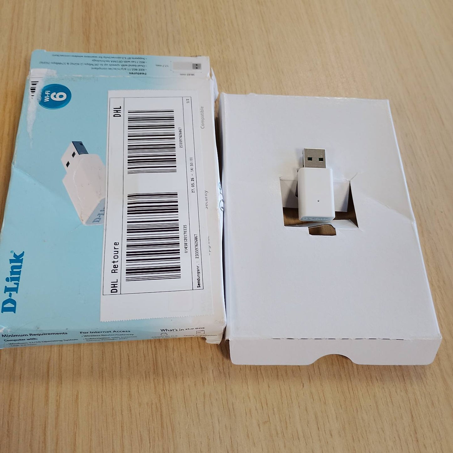 273591 - D-LINK Adaptor USB AX9U AX900 Wi-Fi 6, MU-MIMO, Dual Band, BT 5.3, WPA3, USB 2.0, i pajtueshëm me Windows 11/10