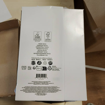 273625 - AMAZON BASICS Letër printeri, DIN A4, 80 g/m², 2500 fletë, 5 pako me 500, e bardhë