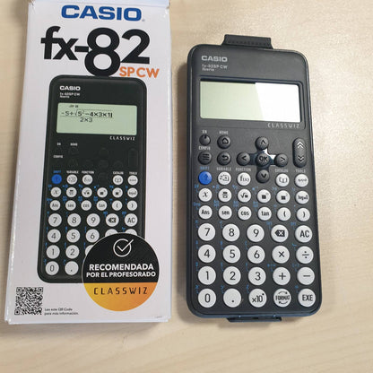 273656 - CASIO FX-82SP CW - Kalkulator Shkencor, 5 Gjuhë, Mbi 300 Funksione, Gri e Errët