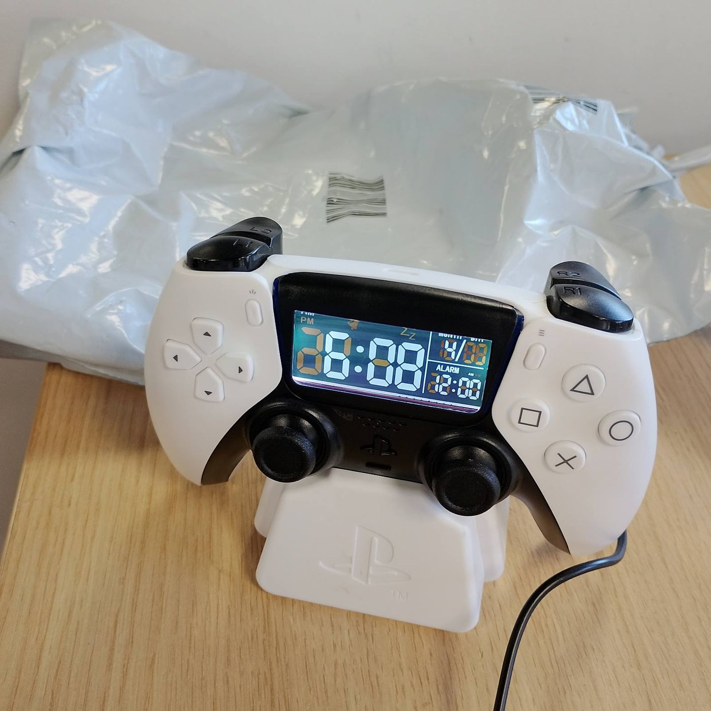 273657 - PALADONE Kontrollues për Orën me Alarm PlayStation për PS5, i Bardhë, Produkt me Licencë Zyrtare