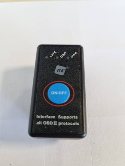 273684 - NK Transmitter OBD II - Pajisje diagnostikuese për makina, Bluetooth 4.0, i pajtueshëm me Android dhe iOS