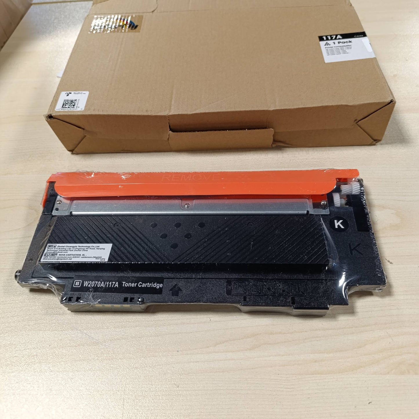 273745 - COLORFLY Toner i Zi 117A W2070A me çip për HP Color Laser MFP 179fnw, MFP 178nw dhe 150nw