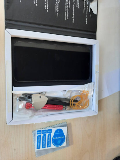 273757 - YHX-OU Kit Ekrani LCD i Zi 6.6'' me Kornizë për Samsung Galaxy A14 4G SM-A145P SM-A145RZSUEUB, zëvendësim i plotë i ekranit LCD me prekje dhe mjete + xham i temperuar