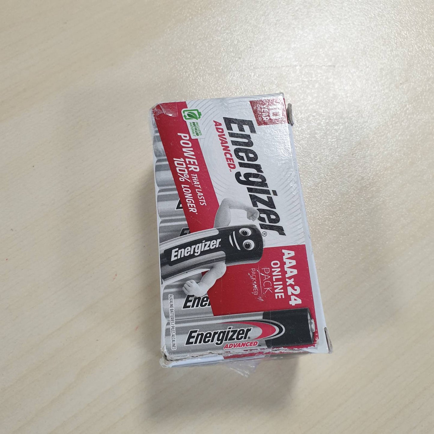 273813 - ENERGIZER Advanced - Bateri AAA (Pako me 24 bateri) - Bateri alkaline 1.5V - Të fuqishme dhe jetëgjatë - Prodhuar në BE - Paketim 100% pa plastikë - Jetëgjatësi 10-vjeçare