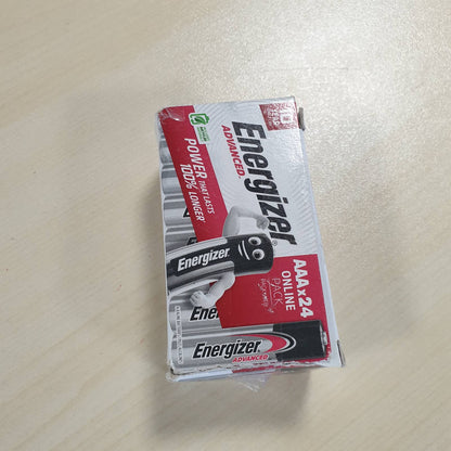 273813 - ENERGIZER Advanced - Bateri AAA (Pako me 24 bateri) - Bateri alkaline 1.5V - Të fuqishme dhe jetëgjatë - Prodhuar në BE - Paketim 100% pa plastikë - Jetëgjatësi 10-vjeçare