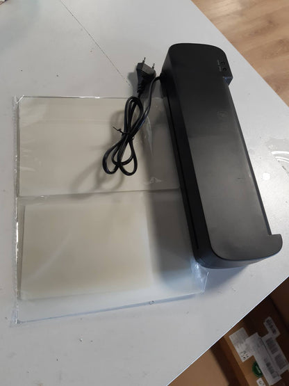 273836 - NAHKZNY Laminator A4, Makinë Laminimi Termik me 15 Qese Laminimi (70-100 Mikronë) për Foto dhe Dokumente A4, A5 dhe A6, e zezë