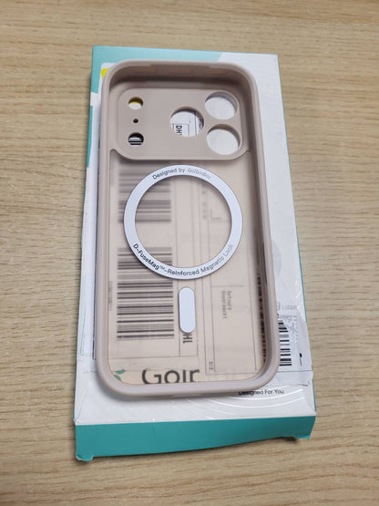 273844 - GOLBINBOX Mbështjellëse magnetike për iPhone 17 Pro me ekran privatësie [E pajtueshme me MagSafe] [Rezistente ndaj goditjeve dhe e qëndrueshme] [Mbrojtje nga kamera] ngjyrë rozë e artë