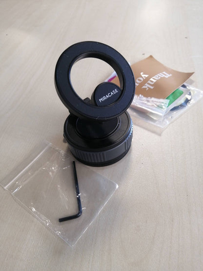 273852 - MIRACASE Mbajtëse Telefoni për Makinë për Magsafe, Thithje Ultra e Fuqishme, 360° për iPhone 17 16 15 14 13 12 Pro Max