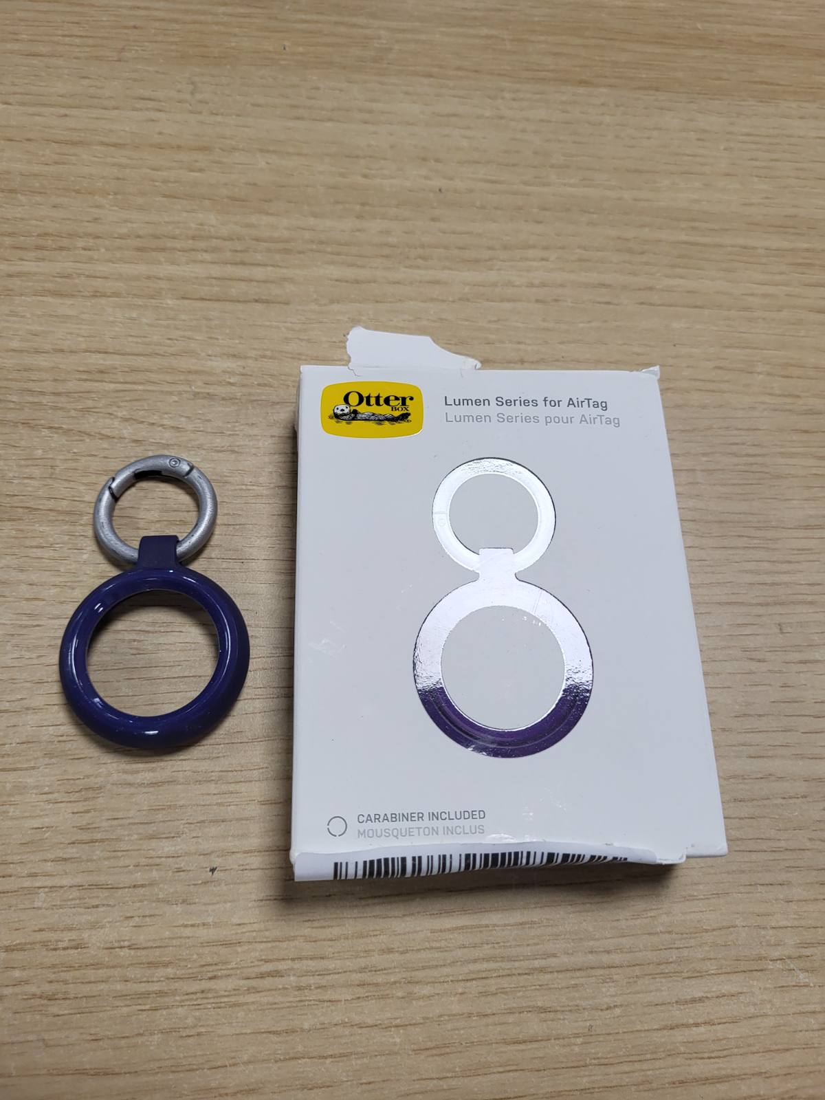 273870 - OtterBox Kuti transparente për AirTag, rezistente ndaj goditjeve, përfshin karabinierin, mbrojtëse për Apple AirTags.
