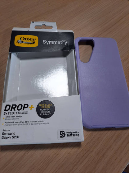 273886 - OTTERBOX Mbrojtëse Symmetry për Samsung Galaxy S23+, Rezistente ndaj goditjeve, Rezistente ndaj rënies, Mbrojtëse e hollë, Testuar 3 herë sipas Standardit Ushtarak, Mbrojtje Antimikrobike, Vjollcë