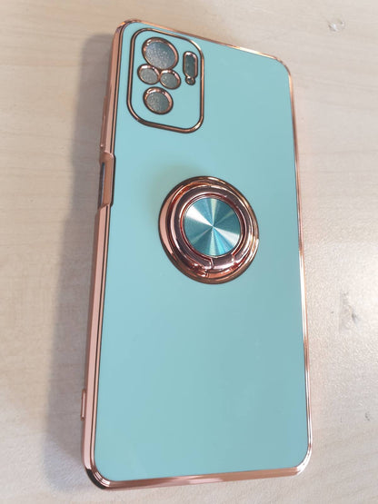 274021 - RANKONE Mbështjellëse Telefoni e Përshtatshme për Redmi Note 10 5G / POCO M3 Pro 5G (6.5 inç), prej Silikoni me Kornizë të Elektrolizuar - Jeshile