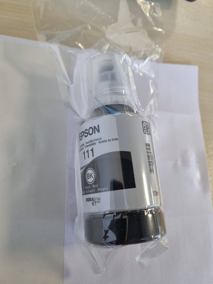 274025 - EPSON Shishe boje origjinale EcoTank 111, E zezë, Rendiment deri në 6,000 faqe, E pajtueshme me printerë mono të përzgjedhur