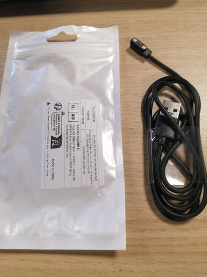 274119 - Blueshaweu Karikues Magnetik i Përputhshëm me Orën NAIXUES S53, kabllo magnetike karikimi, USB 3.3 m, i përputhshëm me orën inteligjente HASAKEI/NAIXUES S53 1.39 inç, e zezë