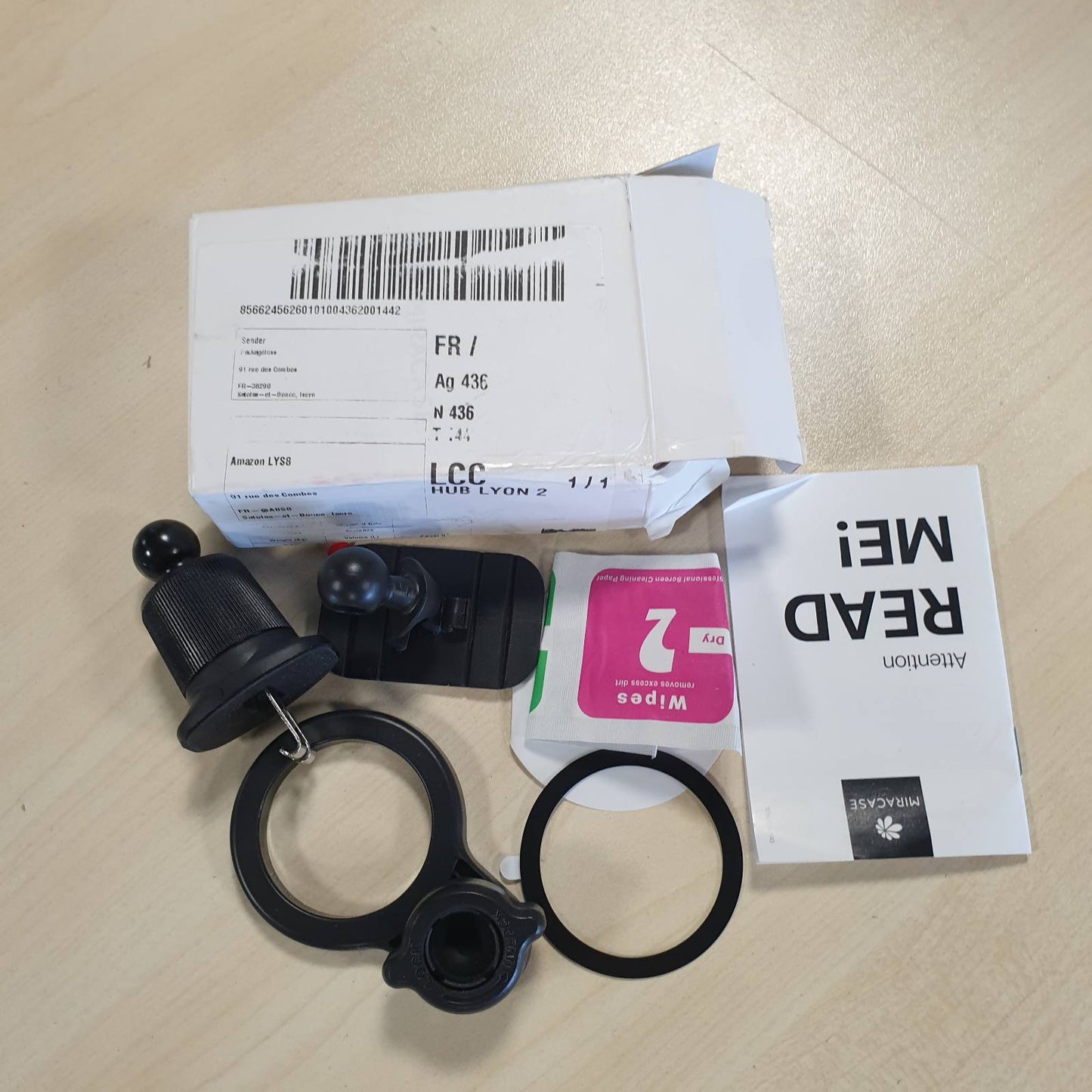 274144 - MIRACASE - Mbajtëse telefoni për makinë 2 në 1 për Magsafe 2026, magnet super magnetik që rrotullohet 360° për iPhone 17, 16, 15, 14, 13, 12 Pro Max