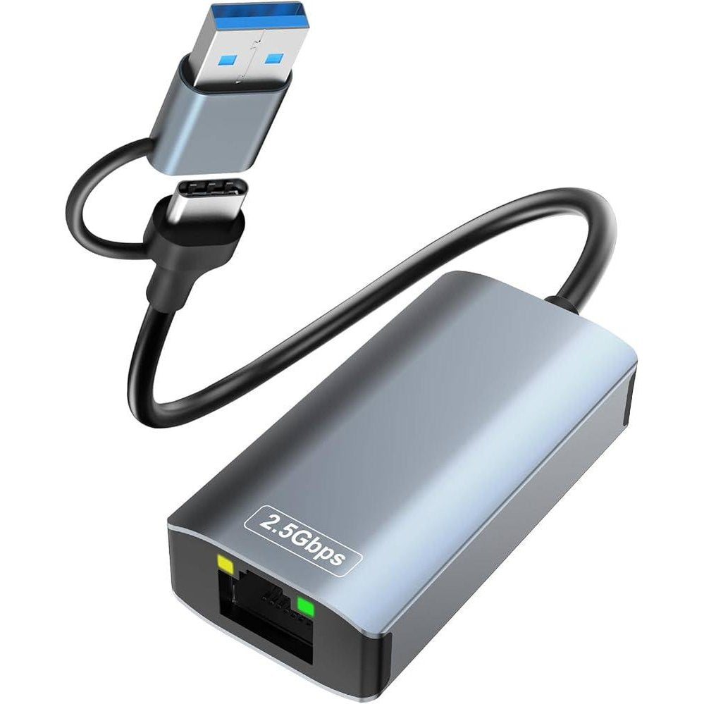 274193 - Përshtatës Ethernet USB në 2.5G, Përshtatës Ethernet USB-C 2.5Gbps 100/1000/2500 Mbps, Përshtatës LAN për MacBook Pro, iPad Pro, iPhone 16/15, Windows, Linux