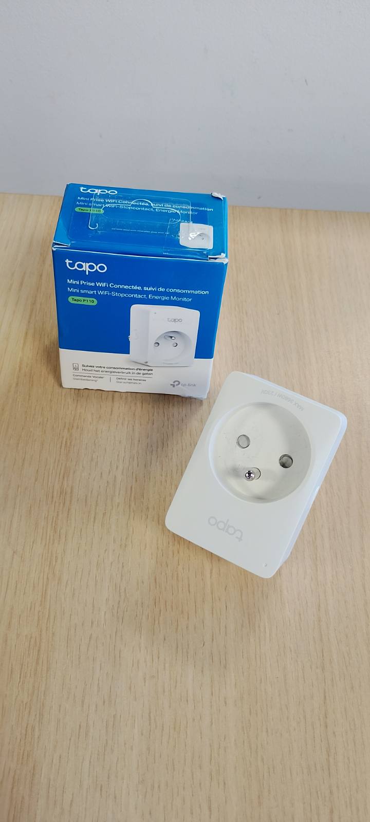 274241 - TAPO Prizë Inteligjente WiFi, Monitorim Energjie, 16A Tipi E, E pajtueshme me Alexa, Google Home dhe SmartThings, Kontrollon Radiatorët dhe Ngrohjen, Kursim Energjie, P110(FR)