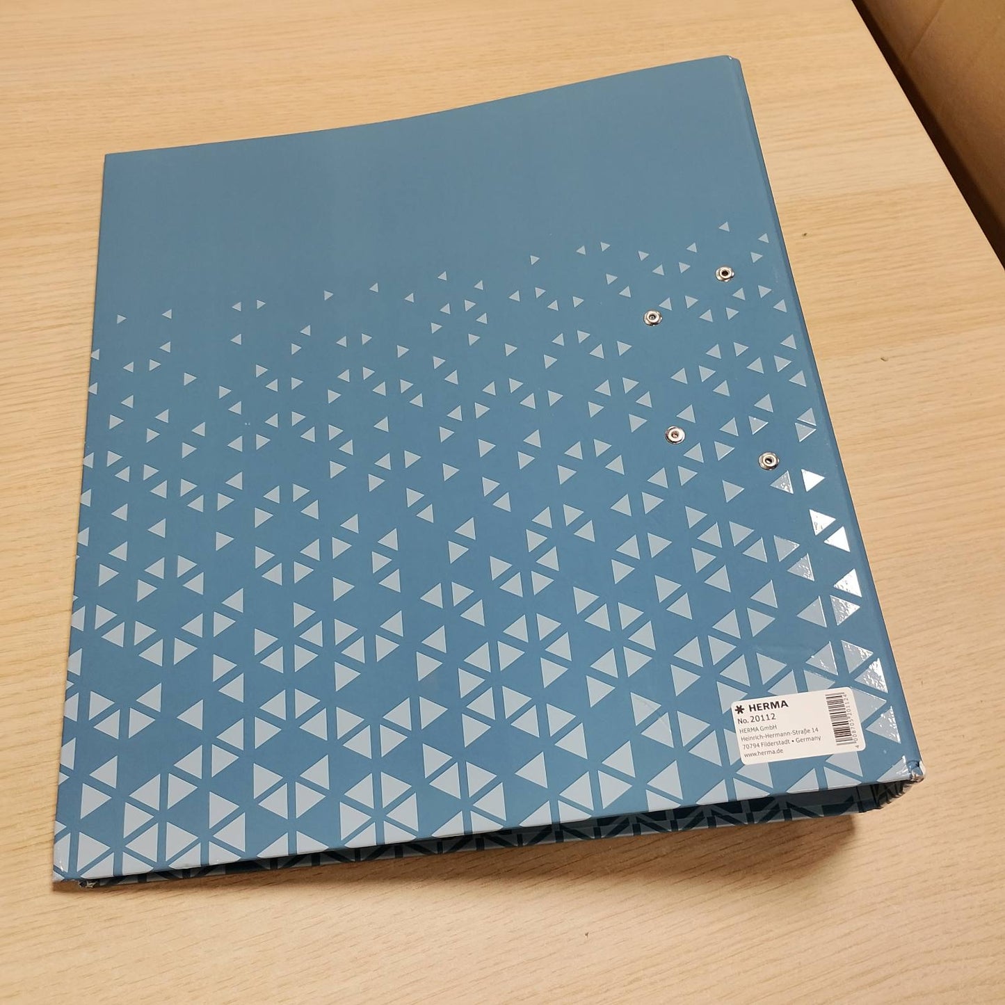 274304 - HERMA Dosje A4, blu, 7 cm e gjerë, dosje unazore për fëmijë, sipërfaqe e shndritshme, printim të brendshëm
