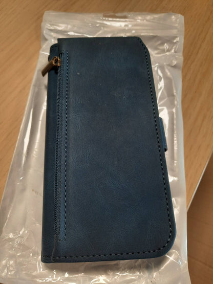 274305 - Mbrojtëse për Samsung Galaxy A6 (2018), xham i temperuar, mbrojtës ekrani, mbulesë prej lëkure retro me kapak, mbajtëse kartash, për A6 SM-A600F, A600A, A600P