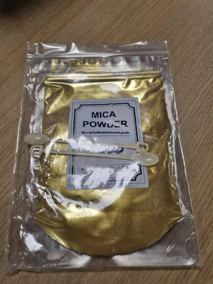 274308 - FANKOO Ngjyrë Rrëshire Epoksi 120g, Pluhur Mike Metalike Natyrale, i Artë, për Rrëshirë Epoksi, Përgatitje Qirinjsh, Grim
