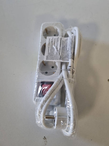 274331 - MEISTER Shirit elektrik me 3 drejtime, Kabllo 2 m, e bardhë, IP20, Çelës i ndriçuar