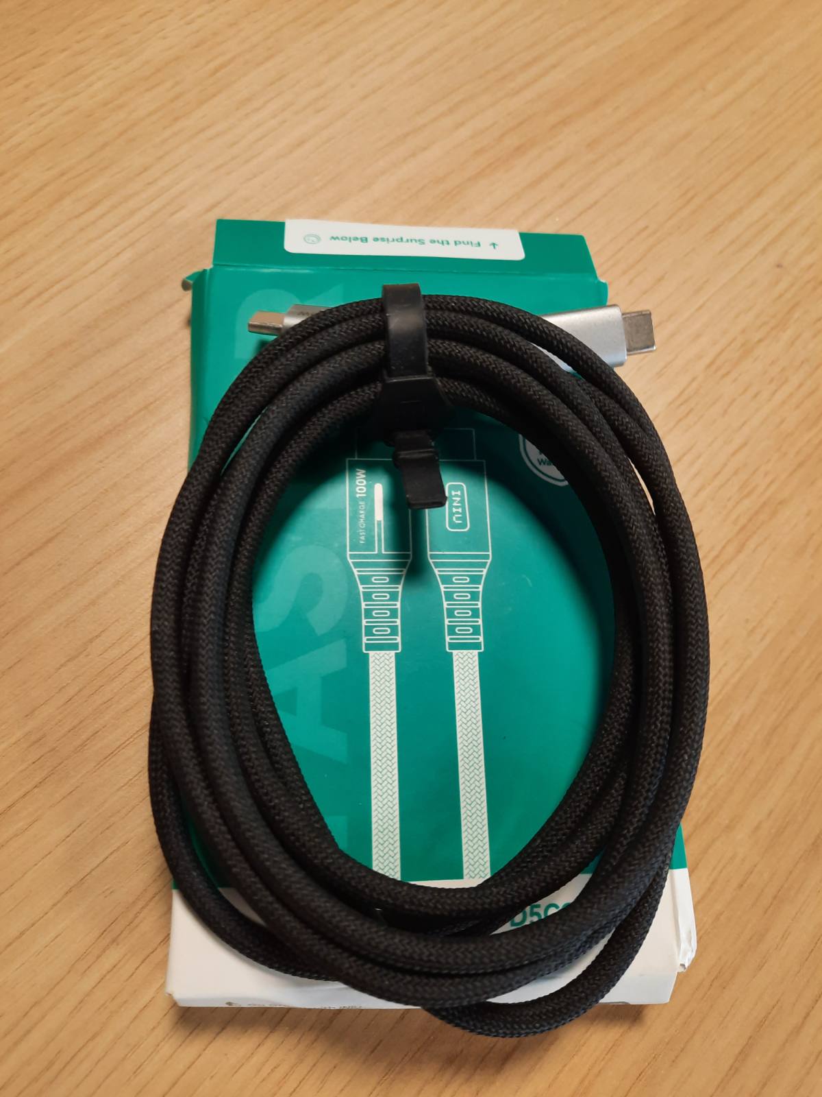 274549 - INIU Kabllo USB-C, Karikim i Shpejtë 2m 100W 5A, Kabllo PD 3.0 QC 4.0 USB-C në USB-C