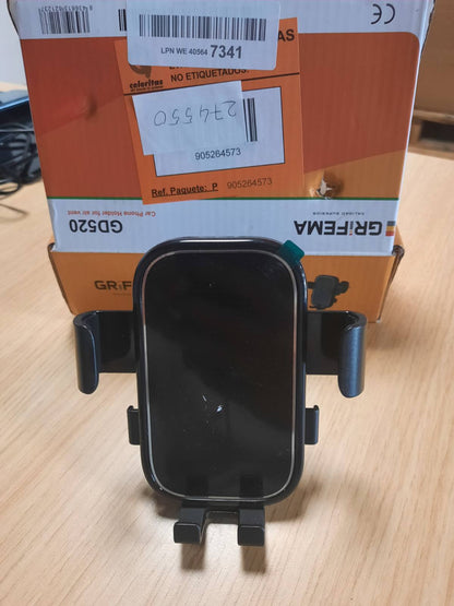 274550 - GRIFEMA Mbajtëse telefoni për ventilim në makinë, mbyllje automatike, rrotullim 360°, për telefona 4.7-7 inç