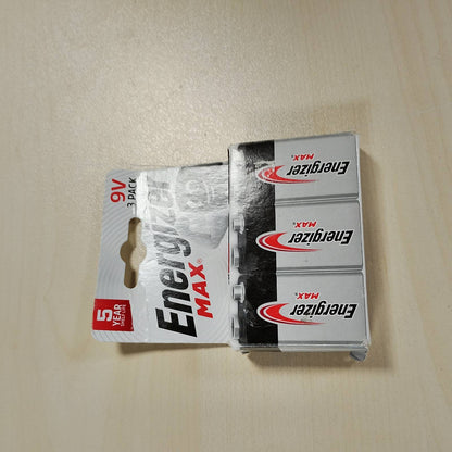 274566 - ENERGIZER Max - Bateri 9V (Pako me 3), Alkaline, për Detektorë Tymi dhe Radio, jetëgjatësi 5 Vjet