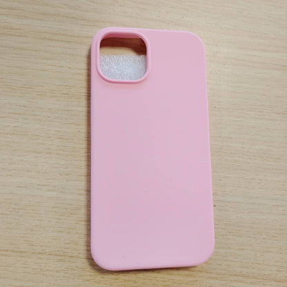 274663 - kwmobile Mbrojtëse e përputhshme me Apple iPhone 14, Mbrojtëse e hollë telefoni - Rozë e zbehtë