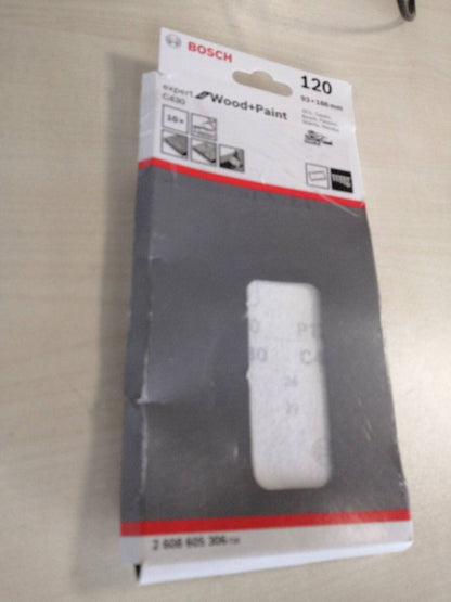 274705 - BOSCH Aksesorë Fletë lëmuese Bosch Professional Expert, për dru dhe bojë, Lëmuese orbitale, 10 copë, Kokrra 120, C430