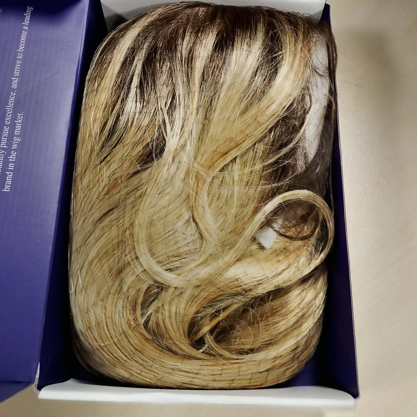 274926 - HAIRCUBE Paruke 33 x 15 cm HD transparente me dantellë përpara, bjonde ombré, paruke sintetike e gjatë dhe e drejtë me flokë, paruke pa ngjitës me vijë natyrale flokësh dhe kapak të rregullueshëm