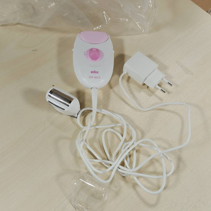 275182 - BRAUN Silk-épil 3, epilator me kabllo për gra, heqje qimesh, makinë rroje për gra, kokë rroje dhe kokë prerëse, model 3-031, ngjyra Rozë