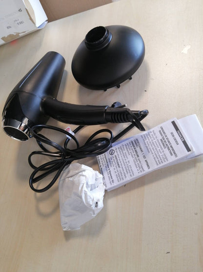 275204 - BABYLISS Tharëse flokësh Turbo Smooth, 2200W, Difuzor i gjerë, Teknologji jonike, 3 cilësime temperature, 2 cilësime shpejtësie, e zezë, D572DE