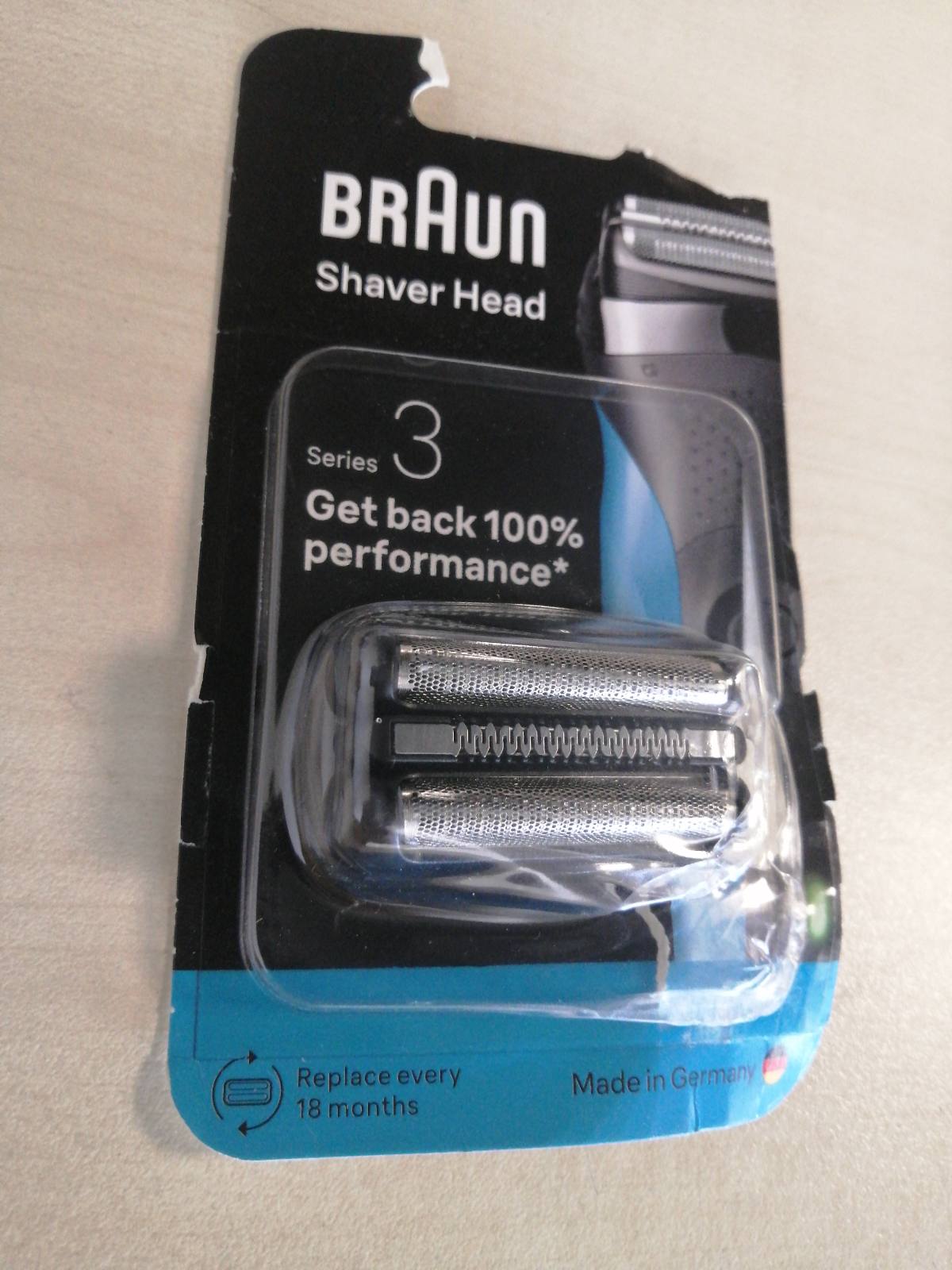 275421 - BRAUN Kokë Rroje Elektrike Series 3 21B, Pjesë Rroje Origjinale Zëvendësuese, e Përputhshme me Të Gjitha Makinat e Rrojës S3, e Zezë