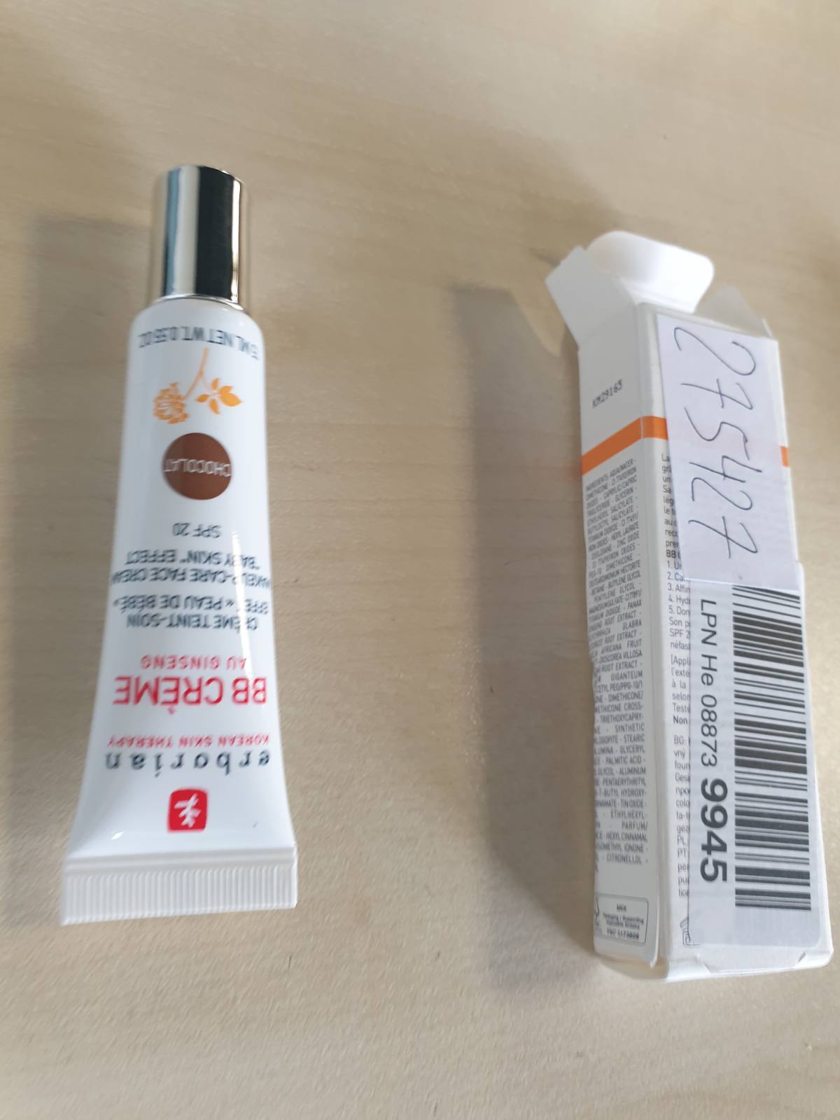 275427 - KREM BB ERBORIAN ME XHENSEN - Krem Dite me Ngjyrë 15 ml, me SPF 20, Ngjyrë Lëkure: Çokollatë