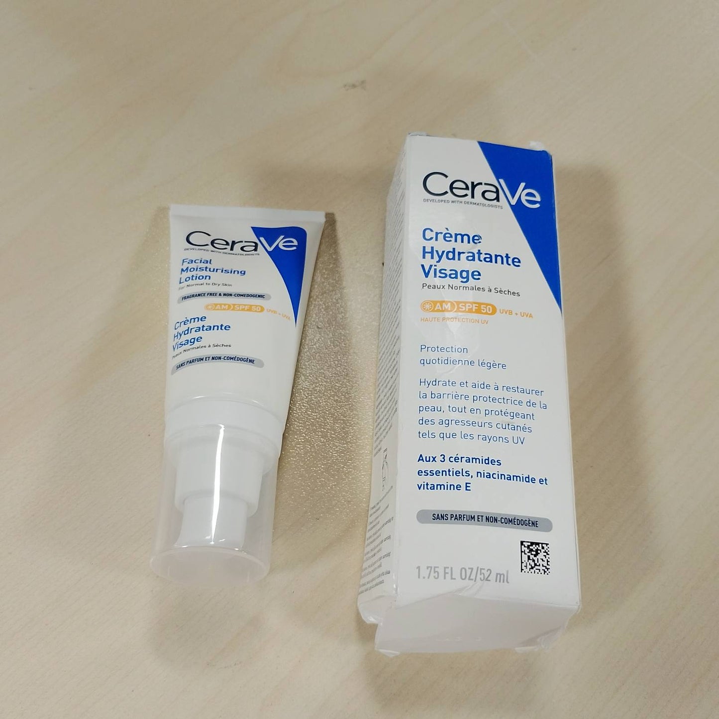 275571 - CERAVE Krem Hidratues për Fytyrën me SPF 50 - 52 ml - Kujdes ditor me mbrojtje nga rrezet UV