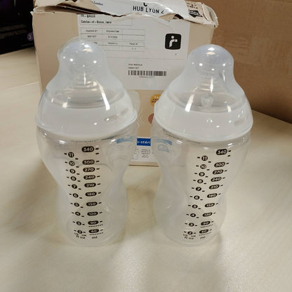 275677 - TOMMEE TIPPEE Shishe për foshnje antikolike 340 ml, pako me 2, thithë në formë gjiri