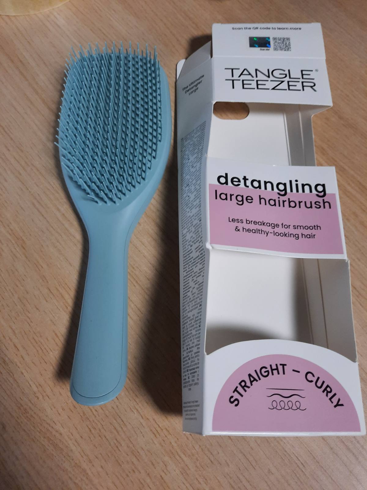 275695 - TANGLE TEEZER Furçë Large Ultimate Detangler - Flokë të lagur dhe të thatë - Furçë detangler për flokë të trashë, kaçurrelë dhe të gjatë - Ngjyrë bruz