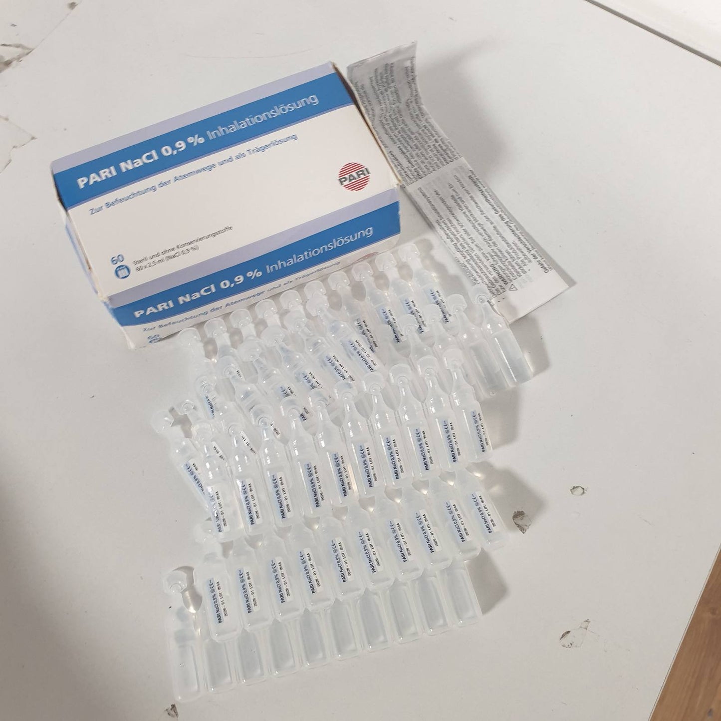 275751 - PARI Tretësirë inhalimi për fëmijë dhe të rritur | 60 ampula me tretësirë inhalimi 2.5 ml NaCl 0.9 | Sterile dhe pa konservues