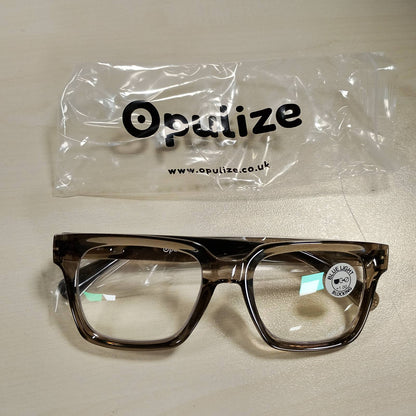 275830 - OPULIZE Syze Leximi ERA me Filtër Drite Blu, anti-reflektuese, mbrojtje UV400, kornizë e madhe drejtkëndëshe, +1.00