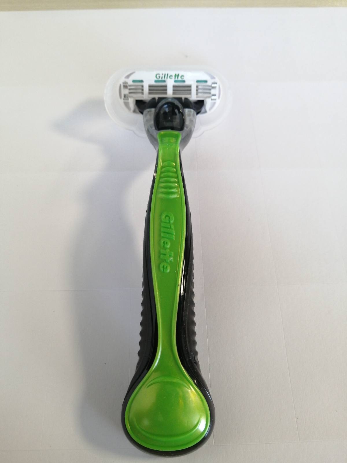 275877 - GILLETTE Brisk trupi për Burra, rroje trupi + 1 teh i trefishtë, rroje e lagësht për Burra — Jeshile