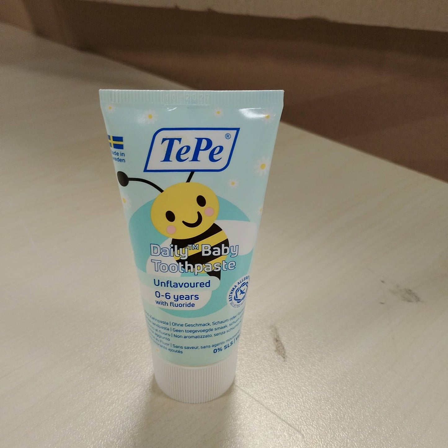 275969 - TEPE Pastë dhëmbësh Daily Baby, pa aromë, për fëmijë 0-6 vjeç, pastë e butë me fluor për të parandaluar kariesin