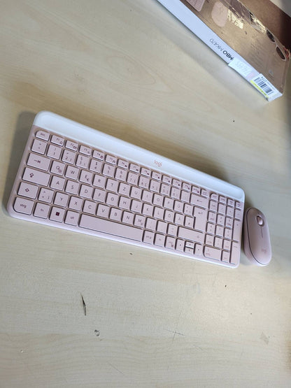 276435 - LOGITECH Kombinim mausi dhe tastiere 920-011314, rozë