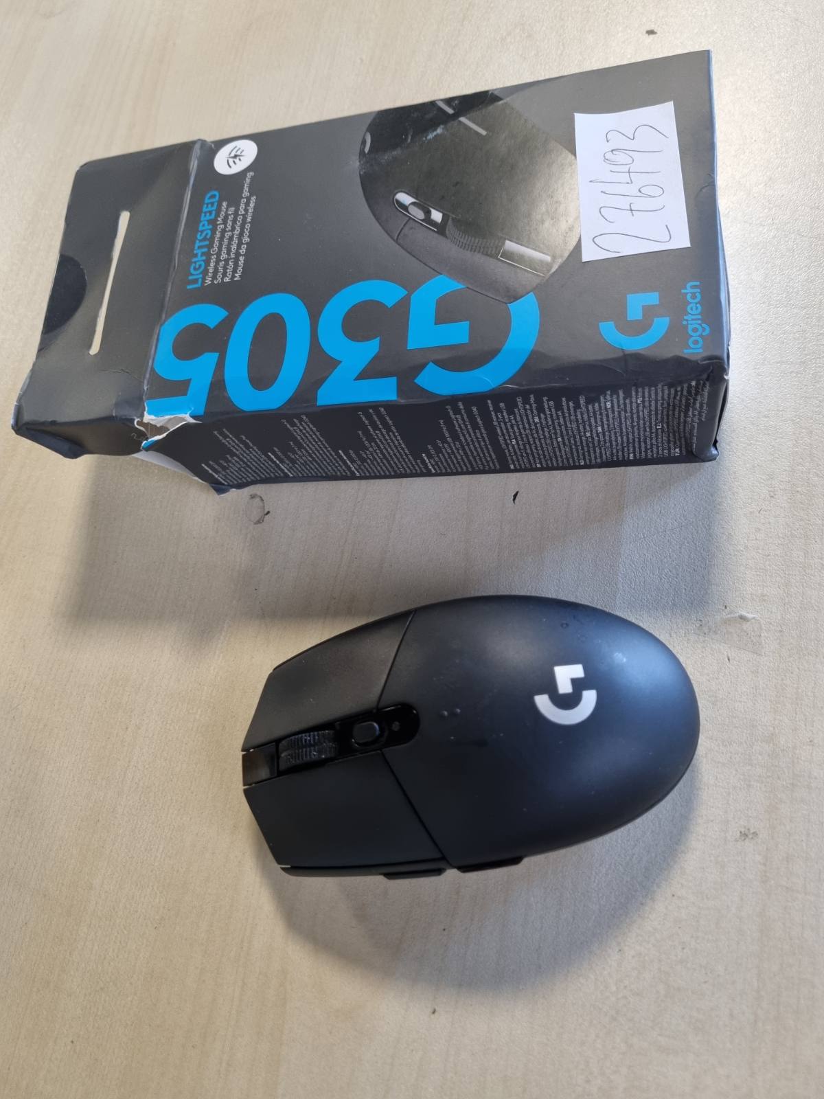 276493 - LOGITECH MAUS G G305, pa tel për lojëra, sensor HERO, 12,000 DPI, ultra i lehtë, 6 butona të programueshëm, jetëgjatësi e gjatë e baterisë, memorie e integruar, i pajtueshëm me PC/Mac, i zi