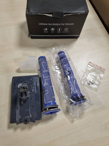 276520 - MORPILOT, 4600mAh, 21.6V, për Dyson V6 DC62 SV03 DC58 DC59 DC61 DC72 DC74 SV06 SV09, me 2 filtra të larëshëm