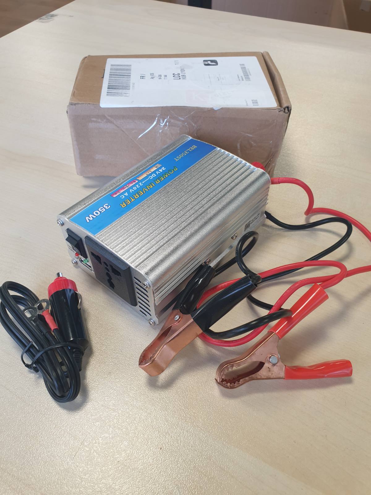 276541 - KALEA-INFORMATIQUE Konvertues Tensioni, Hyrje 24V në Dalje 220V, Fuqi e Vazhdueshme 350W, Fuqi Maksimale 600W